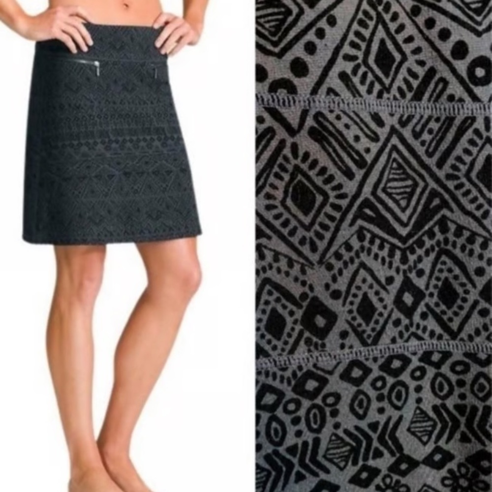 Athleta Gray A-line Mini Skirt Casual